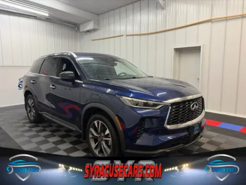 Blue 2025 INFINITI QX60 LUXE for sale in Syracuse, NY