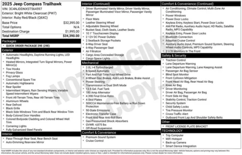 Photos of 2025 Jeep Compass Trailhawk for sale in Syracuse, NY at Candy Cars