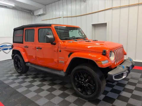 Another view of 2023 Jeep Wrangler Sahara 4xe for sale in Syracuse, NY at Candy Cars