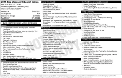 Photos of 2024 Jeep Wagoneer S Launch Edition for sale in Syracuse, NY at Candy Cars