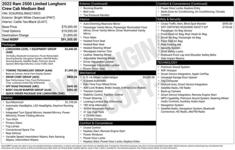 Photos of 2022 Ram 2500 Longhorn for sale in Syracuse, NY at Candy Cars