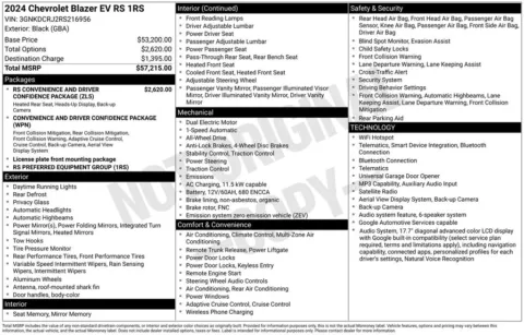 Photos of 2024 Chevrolet Blazer EV RS for sale in Syracuse, NY at Candy Cars