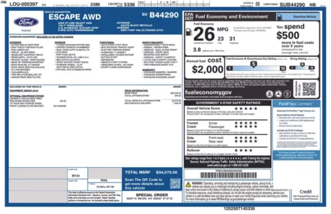 Photos of 2025 Ford Escape ST-Line Select for sale in Syracuse, NY at Candy Cars