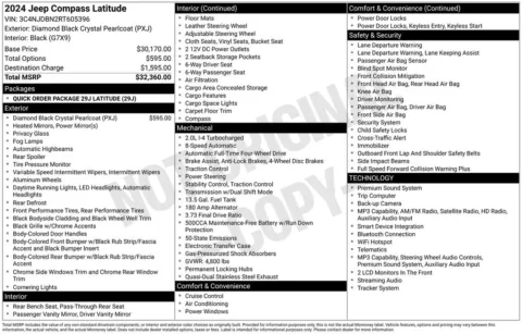 Photos of 2024 Jeep Compass Latitude for sale in Syracuse, NY at Candy Cars