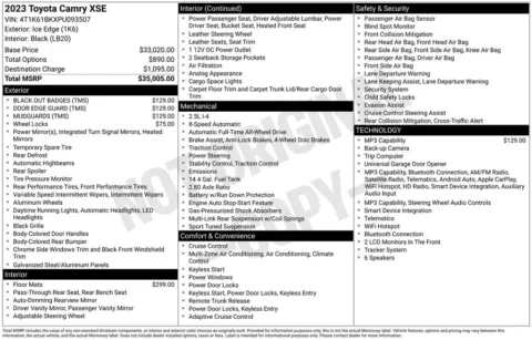 Photos of 2023 Toyota Camry XSE for sale in Syracuse, NY at Candy Cars