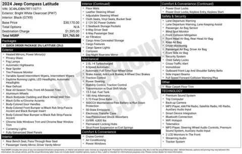 Photos of 2024 Jeep Compass Latitude for sale in Syracuse, NY at Candy Cars