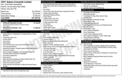 Photos of 2021 Subaru Crosstrek Limited for sale in Syracuse, NY at Candy Cars