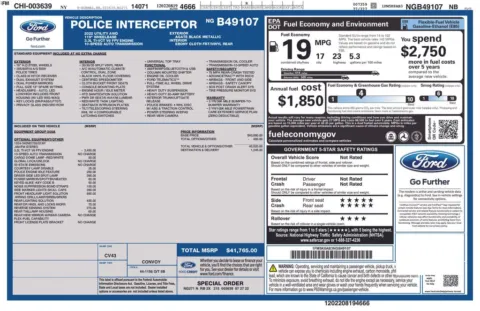 Photos of 2022 Ford Utility Police Interceptor for sale in Syracuse, NY at Candy Cars