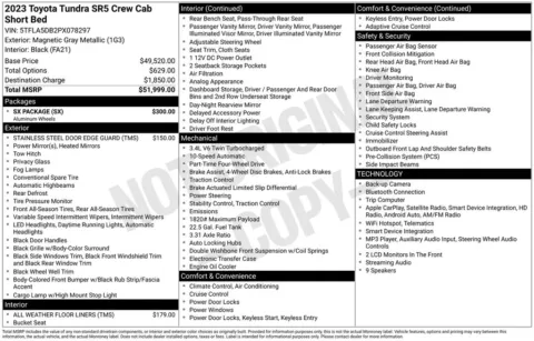 Photos of 2023 Toyota Tundra SR5 for sale in Syracuse, NY at Candy Cars