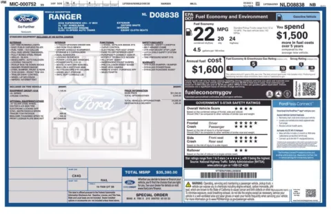 Photos of 2022 Ford Ranger XL for sale in Syracuse, NY at Candy Cars