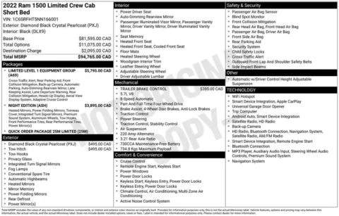 Photos of 2022 Ram 1500 Limited for sale in Syracuse, NY at Candy Cars