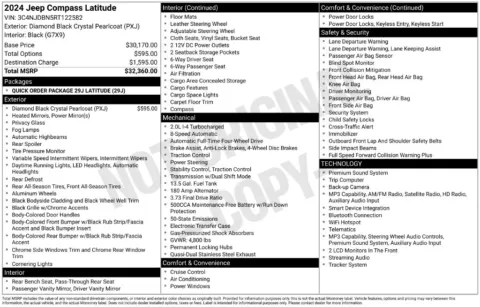 Photos of 2024 Jeep Compass Latitude for sale in Syracuse, NY at Candy Cars