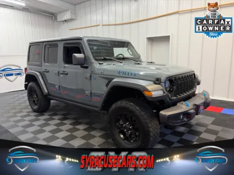 Gray 2024 Jeep Wrangler Willys 4xe for sale in Syracuse, NY