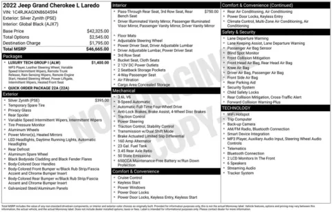 Photos of 2022 Jeep Grand Cherokee L Laredo for sale in Syracuse, NY at Candy Cars