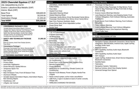 Photos of 2025 Chevrolet Equinox LT for sale in Syracuse, NY at Candy Cars