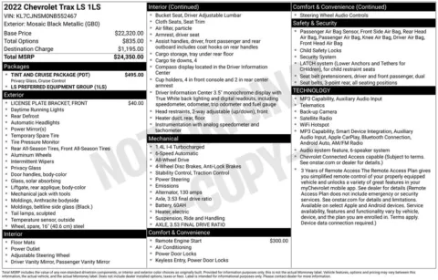 Photos of 2022 Chevrolet Trax LS for sale in Syracuse, NY at Candy Cars