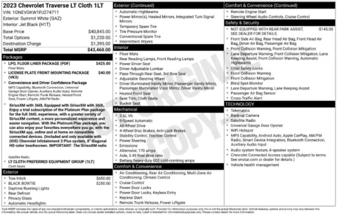 Photos of 2023 Chevrolet Traverse LT for sale in Syracuse, NY at Candy Cars