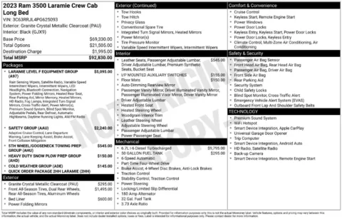 Photos of 2023 Ram 3500 Laramie for sale in Syracuse, NY at Candy Cars