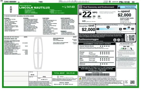 Photos of 2023 Lincoln Nautilus Standard for sale in Syracuse, NY at Candy Cars