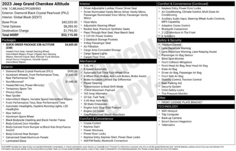 Photos of 2023 Jeep Grand Cherokee Altitude X for sale in Syracuse, NY at Candy Cars