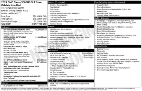 Photos of 2024 GMC Sierra 3500 HD SLT for sale in Syracuse, NY at Candy Cars