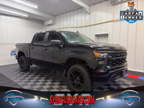 Black 2024 Chevrolet Silverado 1500 Custom for sale in Syracuse, NY