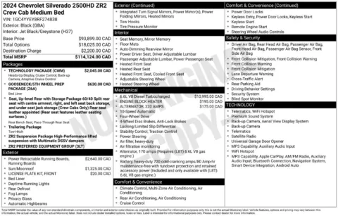 Photos of 2024 Chevrolet Silverado 2500 HD ZR2 for sale in Syracuse, NY at Candy Cars