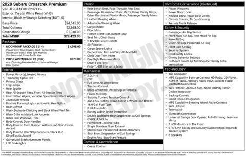 Photos of 2020 Subaru Crosstrek Premium for sale in Syracuse, NY at Candy Cars