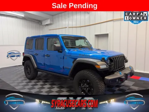 Blue 2024 Jeep Wrangler Willys 4xe for sale in Syracuse, NY