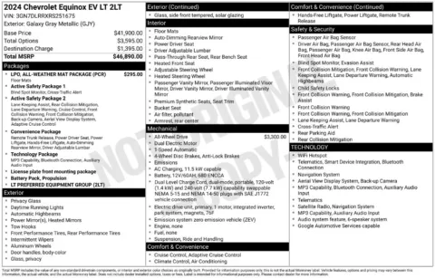 Photos of 2024 Chevrolet Equinox EV LT for sale in Syracuse, NY at Candy Cars