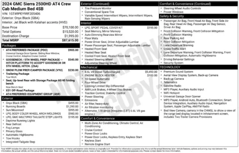Photos of 2024 GMC Sierra 2500 HD AT4 for sale in Syracuse, NY at Candy Cars