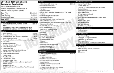 Photos of 2016 Ram 4500 HD Tradesman for sale in Syracuse, NY at Candy Cars