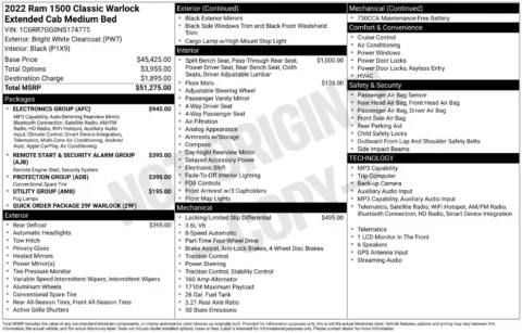Photos of 2022 Ram 1500 Classic Warlock for sale in Syracuse, NY at Candy Cars