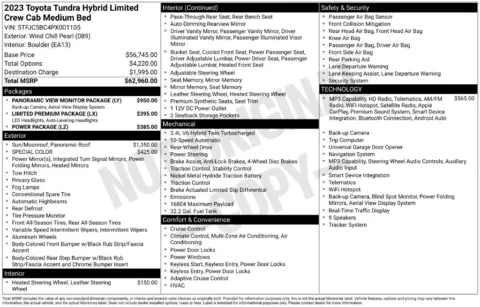 Photos of 2023 Toyota Tundra Hybrid Limited for sale in Syracuse, NY at Candy Cars