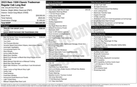 Photos of 2023 Ram 1500 Classic Tradesman for sale in Syracuse, NY at Candy Cars