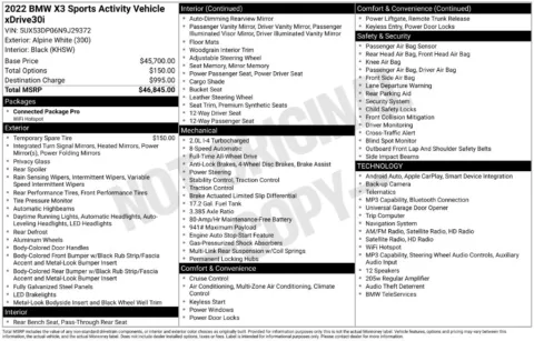 Photos of 2022 BMW X3 xDrive30i for sale in Syracuse, NY at Candy Cars
