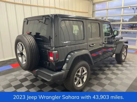 Another view of 2023 Jeep Wrangler Sahara for sale in Syracuse, NY at Candy Cars