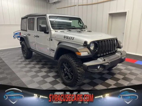Silver 2022 Jeep Wrangler Unlimited Willys for sale in Syracuse, NY