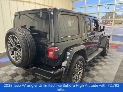 Another view of 2022 Jeep Wrangler Unlimited Sahara High Altitude 4xe for sale in Syracuse, NY at Candy Cars
