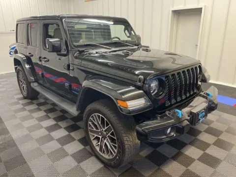 Photos of 2022 Jeep Wrangler Unlimited Sahara High Altitude 4xe for sale in Syracuse, NY at Candy Cars
