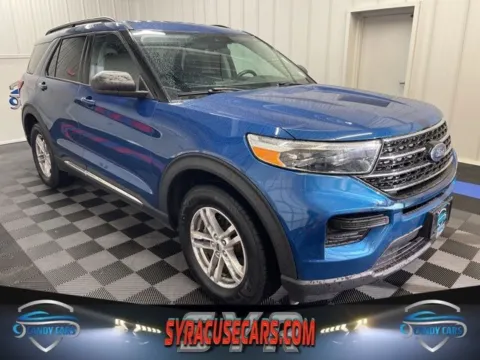 Blue 2021 Ford Explorer XLT for sale in Syracuse, NY