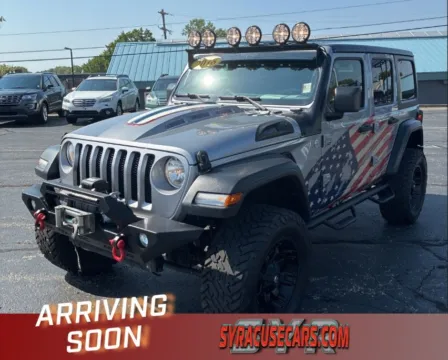 Silver 2018 Jeep Wrangler Unlimited Sport S for sale in Syracuse, NY