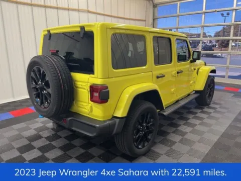 Another view of 2023 Jeep Wrangler Sahara 4xe for sale in Syracuse, NY at Candy Cars