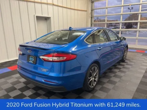 Another view of 2020 Ford Fusion Hybrid Titanium for sale in Syracuse, NY at Candy Cars