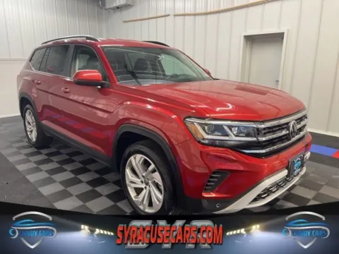 Red 2022 Volkswagen Atlas 3.6L V6 SE w/Technology for sale in Syracuse, NY