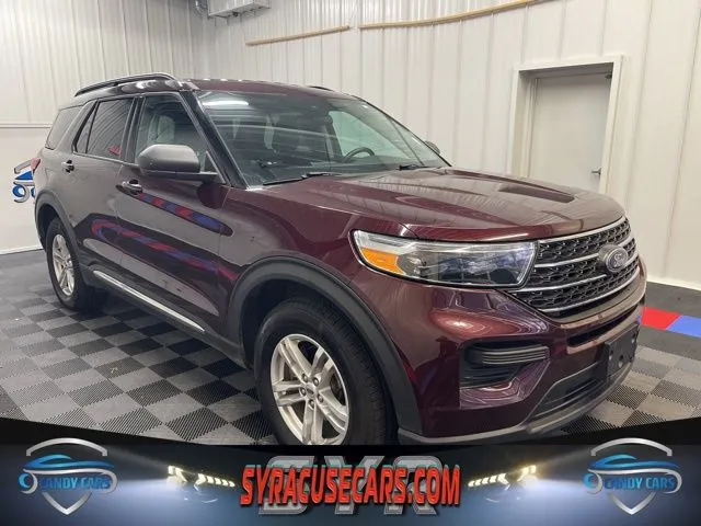 Red 2022 Ford Explorer XLT for sale in Syracuse, NY