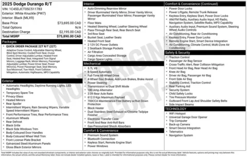 Photos of 2025 Dodge Durango R/T Plus for sale in Bridgeport, NY at Bridgeland Auto Brokers