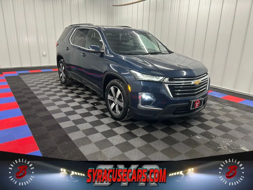 Blue 2023 Chevrolet Traverse LT Leather for sale in Bridgeport, NY
