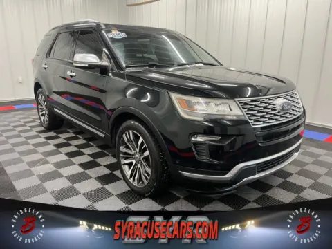 Black 2018 Ford Explorer Platinum for sale in Bridgeport, NY