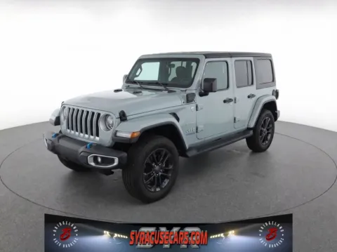 Gray 2023 Jeep Wrangler Sahara 4xe for sale in Bridgeport, NY